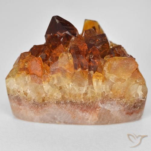 Druzy Citrine Orange foncé naturelle Fantaisie, 27.56 ct, Opaque
