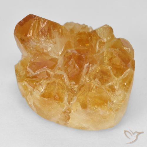 Druzy Citrine Miel Orange naturelle Fantaisie, 26.38 ct, Opaque