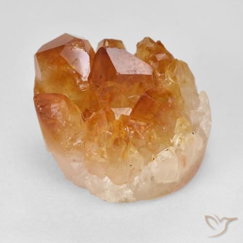 19.61ct Naturel Orange brun Druse de citrine, Fantaisie, Opaque