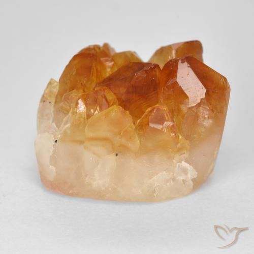 Druzy Citrine Orange brun naturelle Fantaisie, 19.61 ct, Opaque