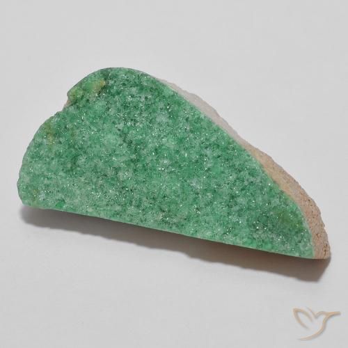 Variscite druzy Vert moyen naturelle Fantaisie, 13.42 ct, Opaque