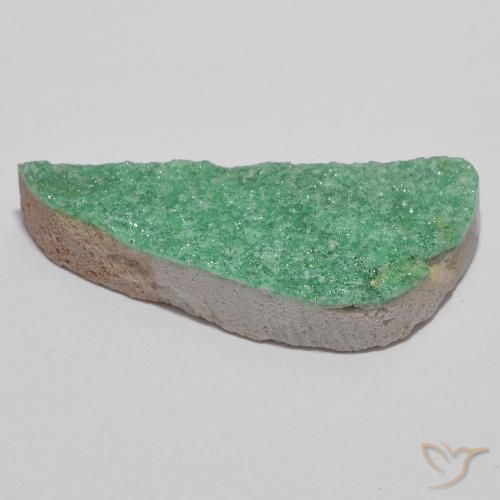 Variscite druzy Vert moyen naturelle Fantaisie, 13.42 ct, Opaque