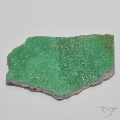 Druse de variscite vert naturelle forme fantaisie, 11,67 ct, opaque