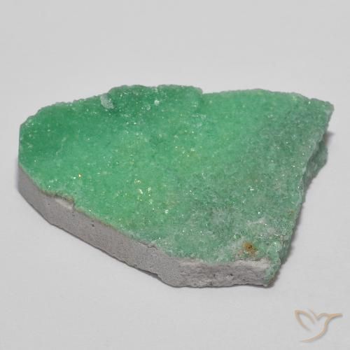 Variscite druzy Vert moyen naturelle Fantaisie, 13.63 ct, Opaque