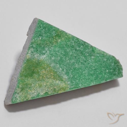 Variscite druzy Menthe verte naturelle Fantaisie, 11.31 ct, Opaque