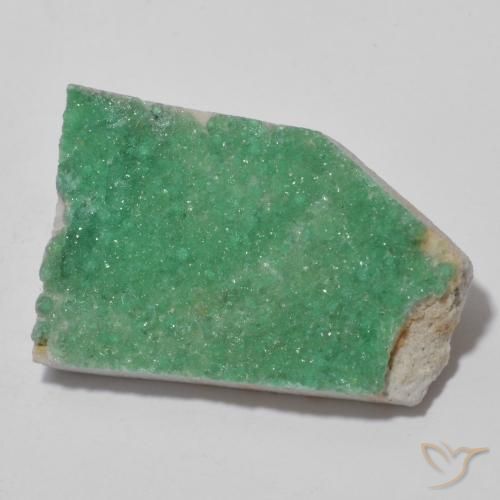 Variscite druzy Vert moyen naturelle Fantaisie, 11.73 ct, Opaque