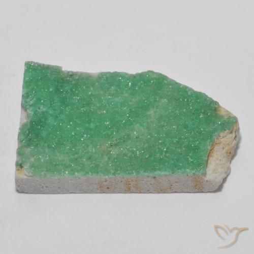 Variscite druzy Vert moyen naturelle Fantaisie, 11.73 ct, Opaque