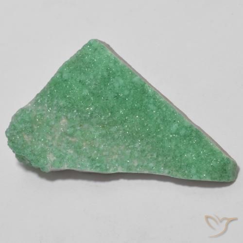 Variscite druzy Medium Light Green naturelle Fantaisie, 13.75 ct, Opaque