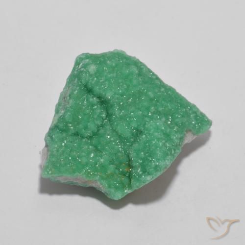 Variscite druzy Vert fougère profond naturelle Fantaisie, 9.90 ct, Opaque
