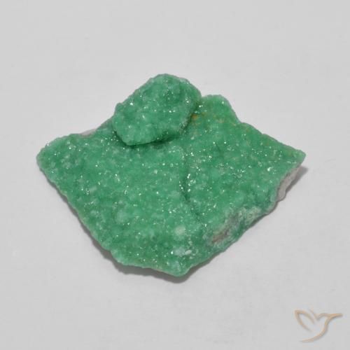 Variscite druzy Vert fougère profond naturelle Fantaisie, 9.90 ct, Opaque