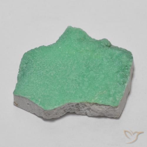 Variscite druzy Menthe verte naturelle Fantaisie, 12.50 ct, Opaque