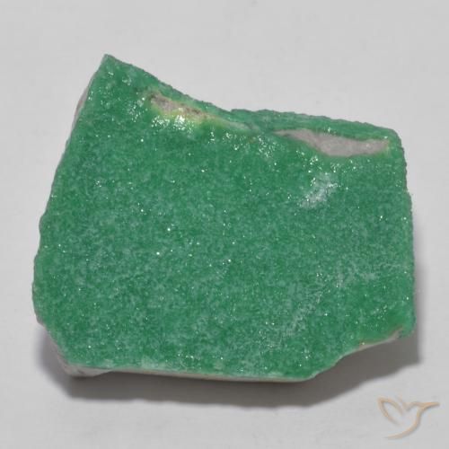 14.09ct Naturel Vert clair moyen Druzy Variscite, Fantaisie, Opaque
