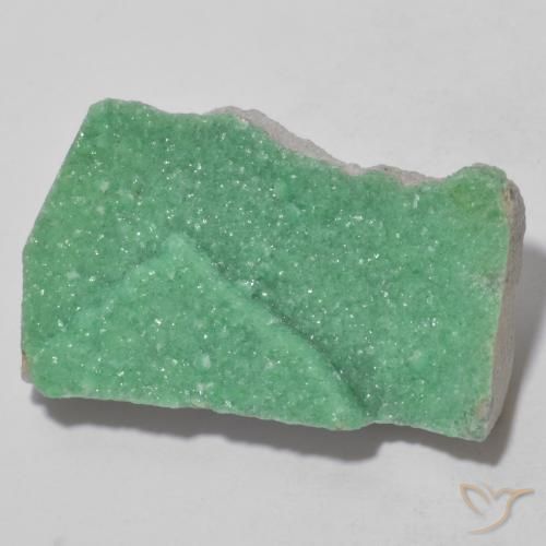 Variscite druzy Vert moyen naturelle Fantaisie, 10.06 ct, Opaque