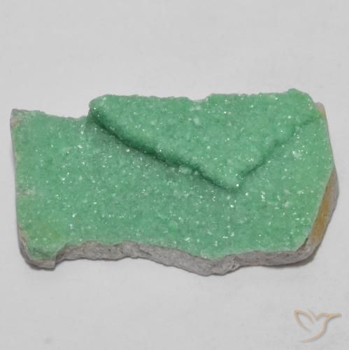 Variscite druzy Vert moyen naturelle Fantaisie, 10.06 ct, Opaque