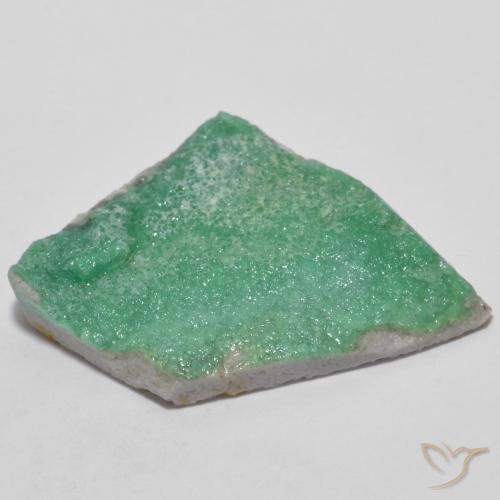 Variscite druzy Vert basilic léger naturelle Fantaisie, 10.29 ct, Opaque