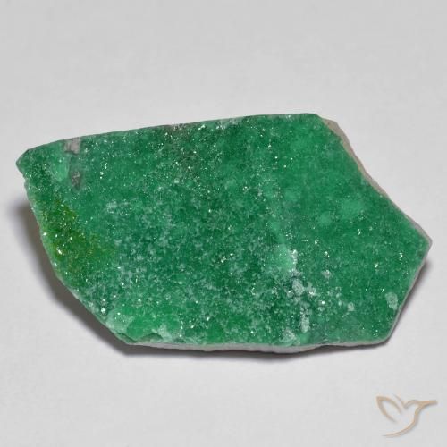 12.63ct Naturel Vert moyen Druzy Variscite, Fantaisie, Opaque