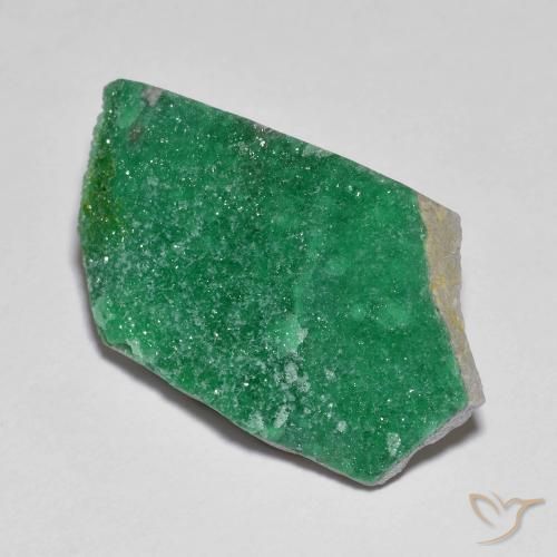 Variscite druzy Vert moyen naturelle Fantaisie, 12.63 ct, Opaque