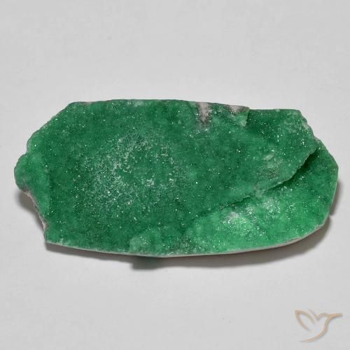 16.68ct Naturel Vert chaud Druzy Variscite, Fantaisie, Opaque