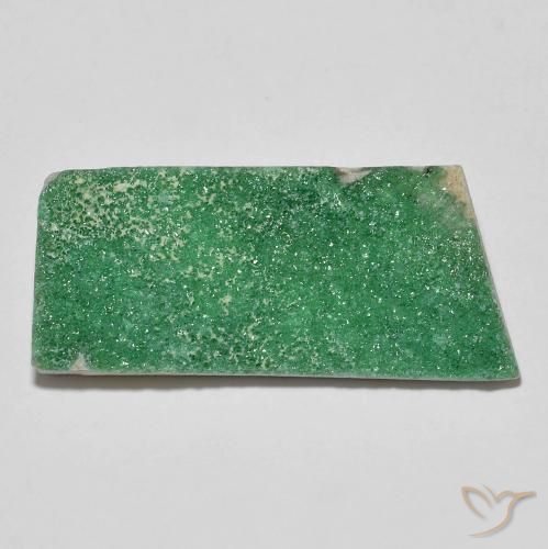 12.76ct Naturel Vert moyen Variscite druzy, Fantaisie, Opaque