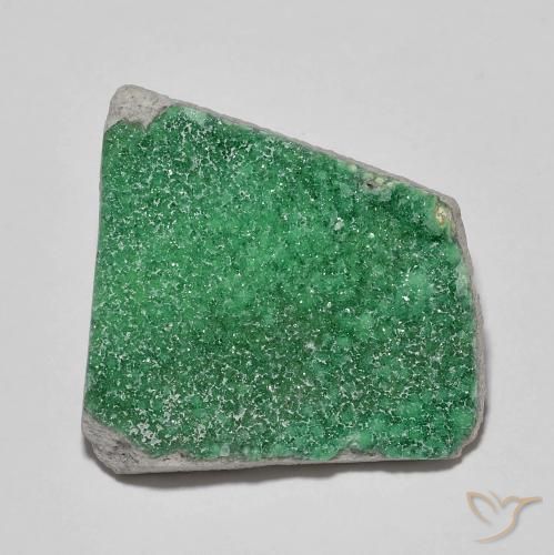 Variscite druzy Vert moyen naturelle Fantaisie, 11.83 ct, Opaque