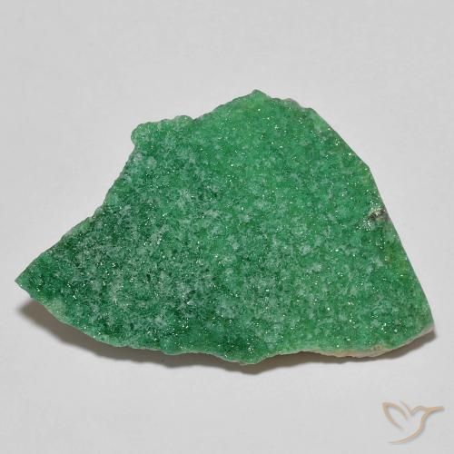 16.09ct Naturel Vert trèfle Druzy Variscite, Fantaisie, Opaque