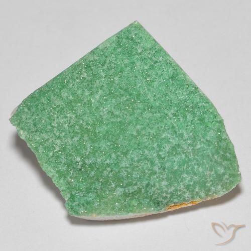 12.22ct Naturel Vert fougère Druzy Variscite, Fantaisie, Opaque