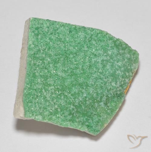 Variscite druzy Vert fougère naturelle Fantaisie, 12.22 ct, Opaque