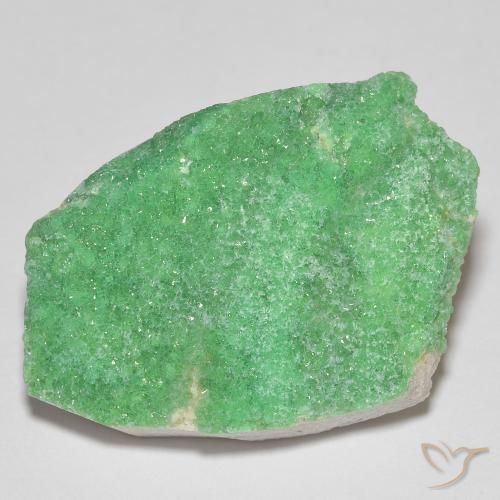 21.42ct Naturel Vert jaunâtre pâle Druzy Variscite, Fantaisie, Opaque