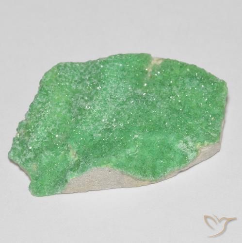 Variscite druzy Vert jaunâtre pâle naturelle Fantaisie, 21.42 ct, Opaque