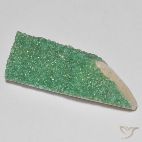 Druzy Variscite Vert chaud naturelle Fantaisie, 10.89 ct, Opaque