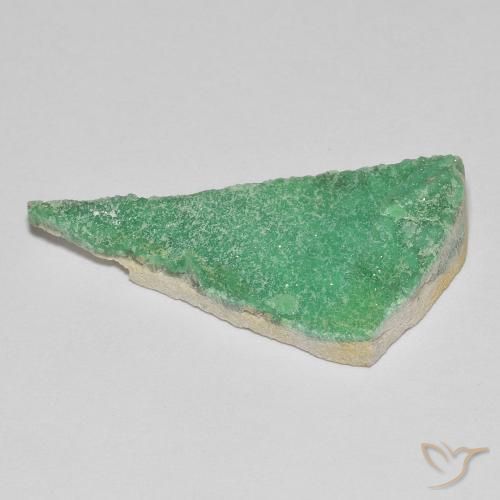 Variscite druzy Vert chaud naturelle Fantaisie, 11.80 ct, Opaque