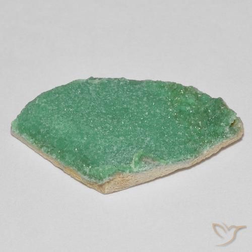 Variscite druzy Vert moyen naturelle Fantaisie, 6.44 ct, Opaque