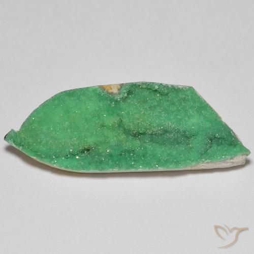 12.46ct Naturel Vert jaunâtre Druzy Variscite, Fantaisie, Opaque