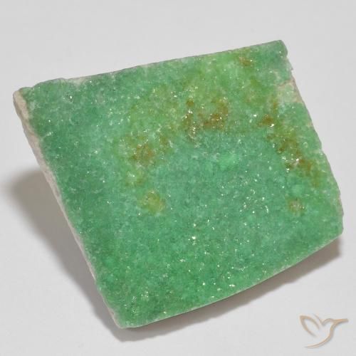 Variscite druzy Vert trèfle naturelle Fantaisie, 14.79 ct, Opaque