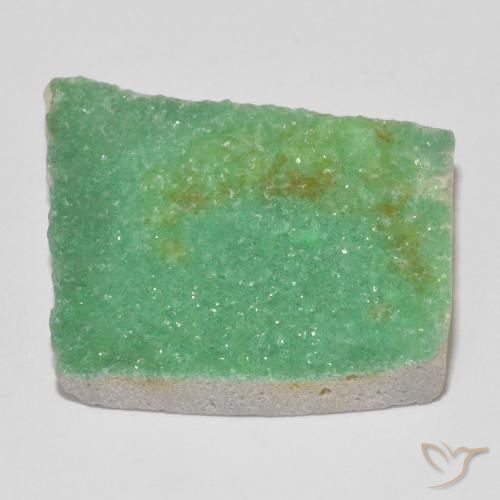 Variscite druzy Vert trèfle naturelle Fantaisie, 14.79 ct, Opaque