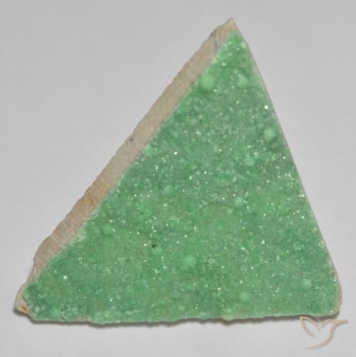 11.89ct Naturel Vert clair Variscite druzy, Trillion, Opaque