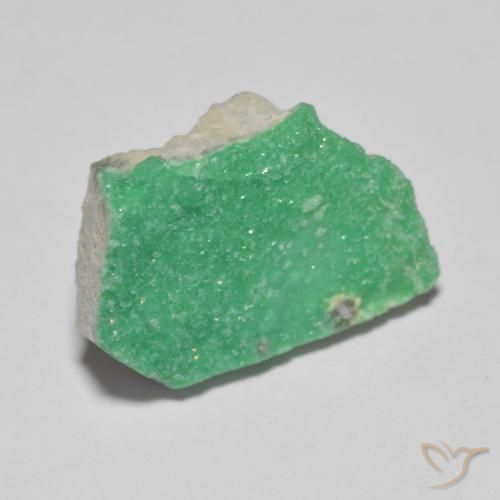 5.60ct Naturel Vert jaunâtre Druzy Variscite, Fantaisie, Opaque