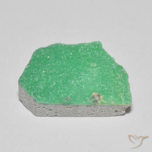 Variscite druzy Vert jaunâtre naturelle Fantaisie, 5.60 ct, Opaque