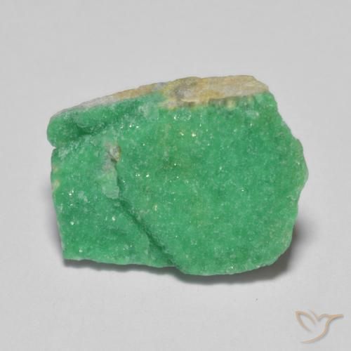 5.44ct Naturel Menthe verte Druzy Variscite, Fantaisie, Opaque