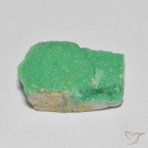 Variscite druzy Menthe verte naturelle Fantaisie, 5.44 ct, Opaque