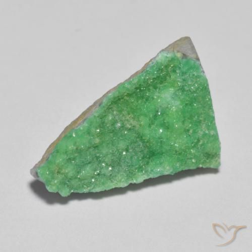 4.05ct Naturel Vert trèfle Druzy Variscite, Fantaisie, Opaque