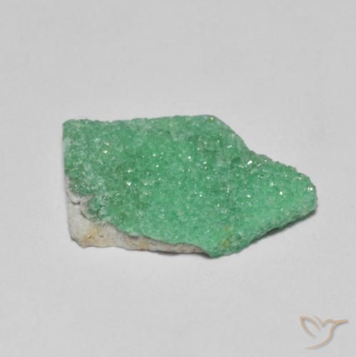 Variscite druzy Vert fougère naturelle Forme fantaisie, 2.42 ct, Opaque