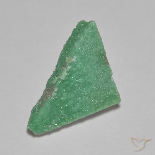 Variscite druzy Vert clair naturelle Trillion, 2.61 ct, Opaque