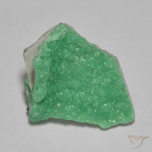Variscite druzy Vert basilic léger naturelle Fantaisie, 3.27 ct, Opaque