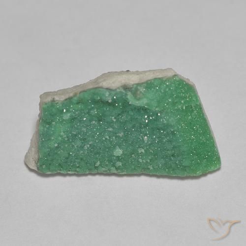 Variscite druzy Vert moyen naturelle Fantaisie, 3.73 ct, Opaque