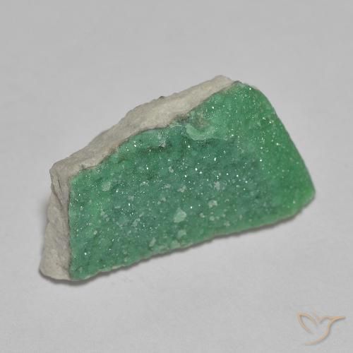 Variscite druzy Vert moyen naturelle Fantaisie, 3.73 ct, Opaque