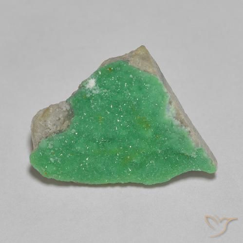 4.35ct Naturel Vert jaunâtre Variscite druzy, Fantaisie, Opaque