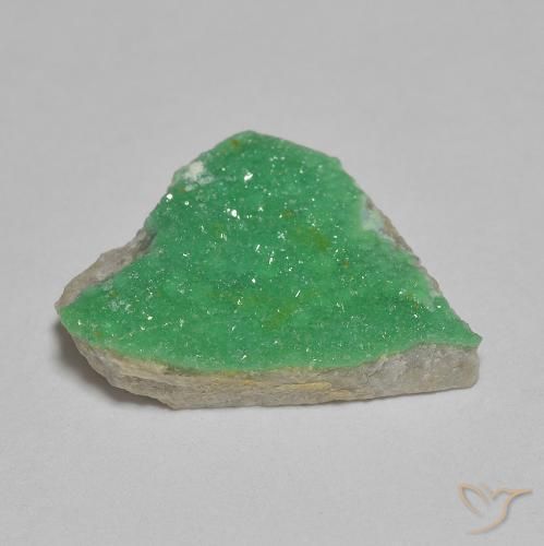 Variscite druzy Vert jaunâtre naturelle Fantaisie, 4.35 ct, Opaque