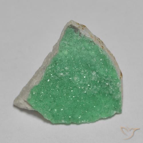 4.16ct Naturel Vert jaunâtre Variscite druzy, Fantaisie, Opaque
