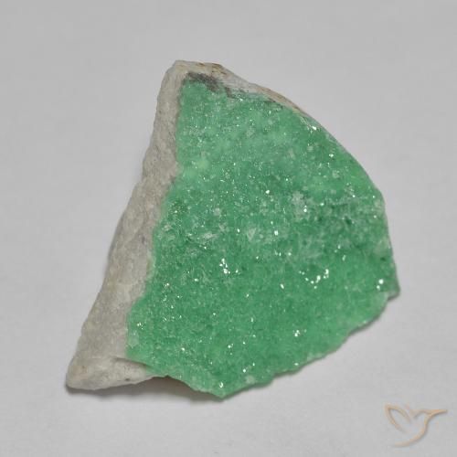Variscite druzy Vert jaunâtre naturelle Fantaisie, 4.16 ct, Opaque